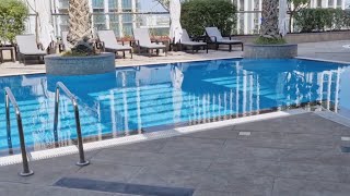 Dubai modern 2 bed hotel apartment  Staybridge Suites Financial Center 48 floor ocean views [upl. by Anoif98]