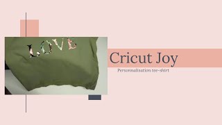 Teeshirt personnalisé avec la cricut joy [upl. by Woodhead576]