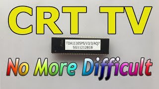 CRT TV remote not work  No problem  TDA11105 series FIXED [upl. by Junina]