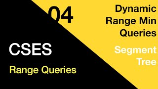 04 Dynamic Range Min Queries Segment Tree  CSES [upl. by Baggs]