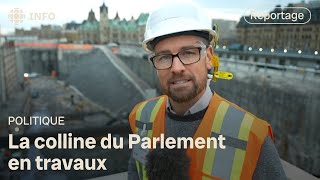 Visite guidée des travaux sur la colline du Parlement canadien [upl. by Erdreid]