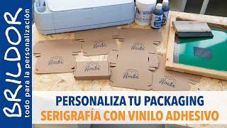 DIY PACKAGING PERSONALIZADO  VINILO amp SERIGRAFÍA [upl. by Jadd]