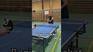 Beginner vs pro racket pingis tischtennis tabletennisexperts tabletennis pingpong 🏓 [upl. by Wright976]