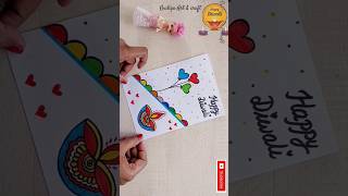 easy white paper Diwali greeting card making idea 2024 Diwali Card shorts ytshorts diwali diy [upl. by Una428]