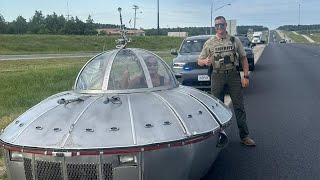 Missouri Police Pull Over UFO Driving On The Road [upl. by Proctor]