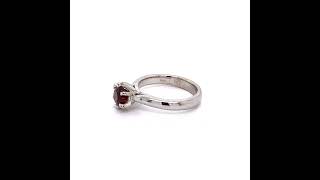 Solitaire Round Rhodolite Garnet Dress Ring [upl. by Dylana557]