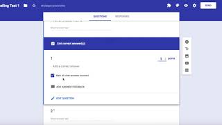 Spelling Tests with Google Forms [upl. by Fidole]