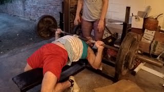 280lbs Bench Press  158 [upl. by Enilehcim]