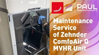 Maintenance of Zehnder ComfoAir Q MVHR [upl. by Ahsetal]