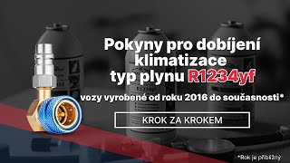 Jak naplnit klimatizaci v automobilu s chladivem R1234yf Návod EasyKlima krok za krokem [upl. by Tychonn]