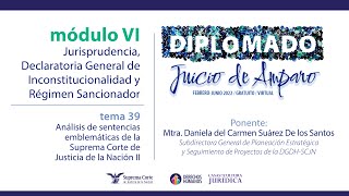 Jueves 30 de junio de 2022 Diplomado quotJuicio de Amparoquot edición 2022 Módulo VI [upl. by Navert]