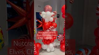 Festive Christmas Balloon Columns for Our Family Party christmas [upl. by Tullius823]