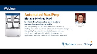 WEBINAR How to do fully automated endooxinfree Maxiprep [upl. by Zehcnas618]