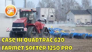 Tillage 2023  Case IH Quadtrac 620 amp Farmet Softer 1250 pro [upl. by Rickey]