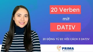 20 Verben mit Dativ 🇩🇪 20 Động từ với Dativ 🇩🇪 Niveau A1B1 [upl. by Bannerman]