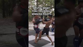 👀 BRUTAL MUAY THAI TRAINING  WINNING FIGHTS muaythai thailand fight [upl. by Adnopoz]