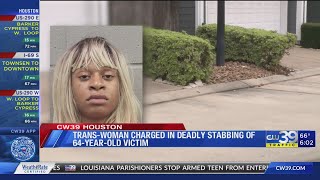 Trans woman charged in deadly stabbing of 64yearold man  CW39 Houston [upl. by Sabah66]