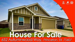 House For Sale 652 Autumnwood Way Princeton Texas [upl. by Barbabas664]