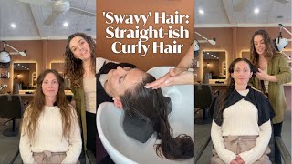 Swavy Hair Straightish Curly Hair [upl. by Mccall]