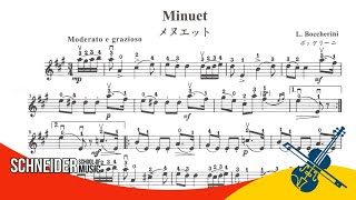 Minuet L Boccherini  Suzuki Book 2  Violin Sheet Music  Partitura para Violino [upl. by Herra]