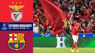 Benfica vs Barcelona Extended Highlights  UCL Group Stage MD 2  CBS Sports Golazo [upl. by Costanza]