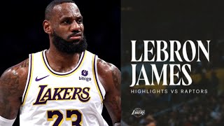 All About Lebron James Highlights Agains Raptors [upl. by Nosyrb]