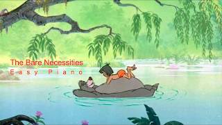 Bare Necessities Easy Piano Sheet [upl. by Vernier]