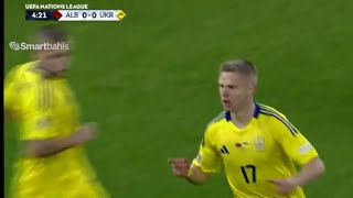 Oleksandr Zinchenko Goal Albania vs Ukraine 12 All Goals and Extended Highlights [upl. by Eelhsa]