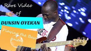 RARE VIDEO OF OYEKAN DUNSIN PLAYING THE BASS GUITAR [upl. by Eelir279]