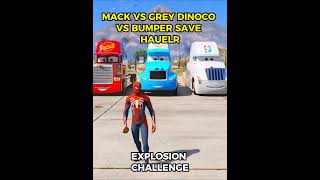 MACK VS GRAY DINOCO VS BUMPER SAVE HAULER disneycars lightningmcqueen mcqueen mack [upl. by Godspeed]