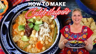 Caldo Tlalpeno Recipe ┃Chipotle Mexican Chicken Soup [upl. by Odnalref901]