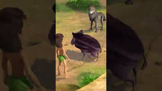 MASHA BHUT BURI HAI मोगली ytshorts ytviralshorts ytshortvideos mowgli junglebookinhindi [upl. by Maidie]