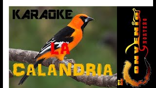 LA CALANDRIA KARAOKE DO [upl. by Athene]