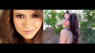 Nina Dobrev Inspired Hairamp Makeup Tutorial [upl. by Benedetta93]