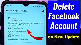 How to Delete Facebook Account  on Facebook New Update 2024 [upl. by Given]