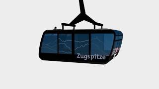 Neubau Seilbahn Zugspitze Kabinendesign [upl. by Vey]