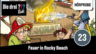 Die drei  Kids  Folge 23 Feuer in Rocky Beach  Hörprobe zum Hörspiel [upl. by Nema]