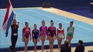 Turnen  Dutch Gymnastics  Apparatus Finals June 24 2018  Pleun Reinders 12 [upl. by Eirelam]