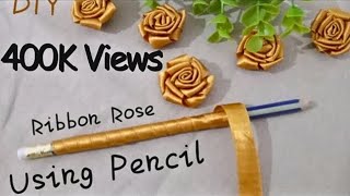 DIY 😍 Amazing Easy and Quick Ribbon Rose Unique Ribbon Embroidery Flower Easy Craft Ideas [upl. by Fabiolas]