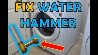 How to Quiet Washing Machine Banging Sounds by Installing Water Hammer Arrestors [upl. by Akitahs516]