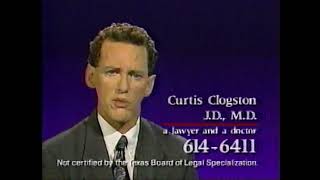 Curtis Clogston Lawyer in Texas commercial 1993 [upl. by Levitus]