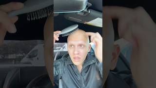 BRUSHING 🪥 my BALDNESS 👨🏽‍🦲 comedy funny lol [upl. by Dulsea630]