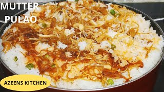 Mutter Pulao Recipe  मटर पुलाव  Shadiyon wala Mutter Pulao [upl. by Rhody367]