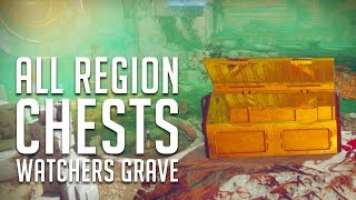 ALL Watchers Grave Nessus Region Gold Chest Locations  Destiny 2 [upl. by Edette]