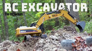 Unboxing A NEW EXCAVATOR  Huina 1580580 V4 Excavator Unboxing amp Test Run [upl. by Nnayt]