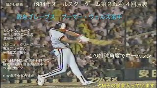 懐かし動画 1984年オールスターゲーム第２戦⑤４回表裏 [upl. by Gaudette]