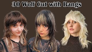 Wolf Cut Meets Bangs The Trendy Haircut You Need [upl. by Egni]