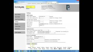 Lexmark Scan to Email and Address Book [upl. by Tap]