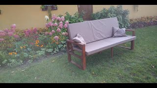 Jak zrobić meble ogrodowe Sofa ogrodowa Wymiary [upl. by Fey559]