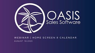 August 18 2020 Webinar  Home Screen amp Calendar [upl. by Fital412]